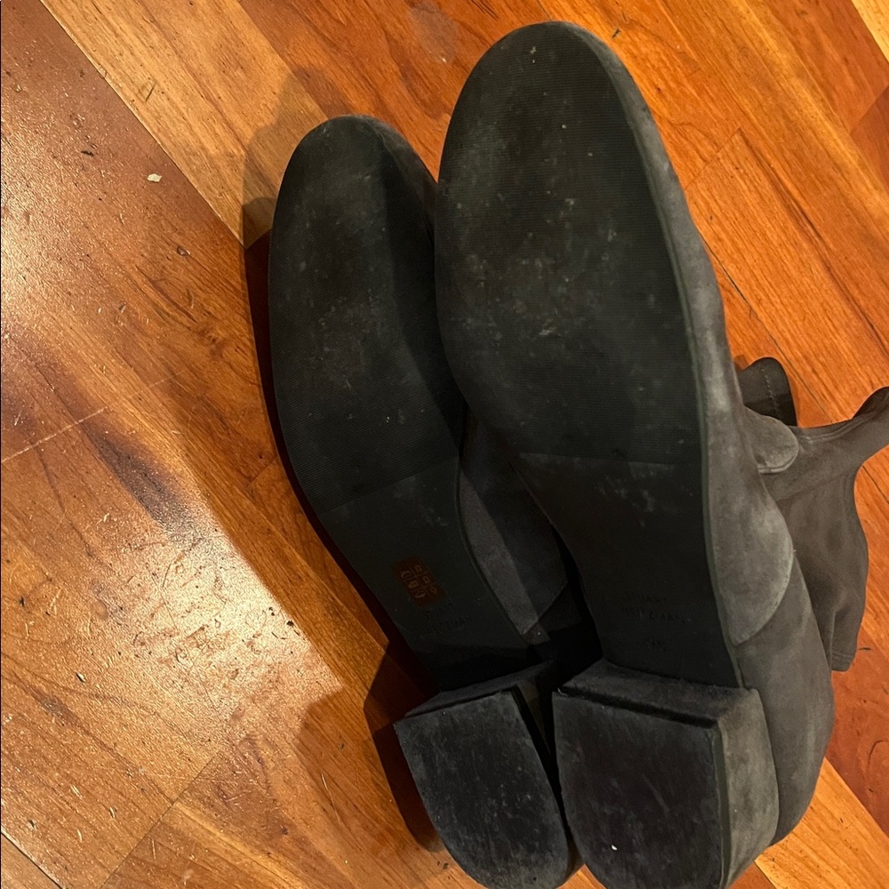 Stewart Weitzman Raissa Suede Sock Boots, Grey - Picture 6 of 8